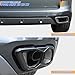 Stainless Steel Exhaust Muffler Tailpipe Trim Cover For BMW X5 X6 X7 G05 G06 G07 2019-2022 Car Tail Pipes Exhaust Pipe Muffler Decorative Frame (Gloss Black)