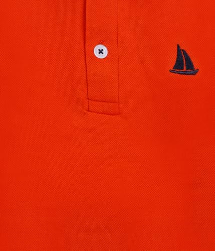 Image of Kids Boys Cotton Polo T-Shirt | Regular Fit Collar Tee (2-16 Years) | Multi-Colour Variants