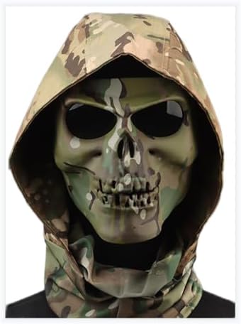 Airsoft Mask Balaclava Mask Tactical Skull Full Face Mask for CS Airsoft Paintball Cosplay Costume Party