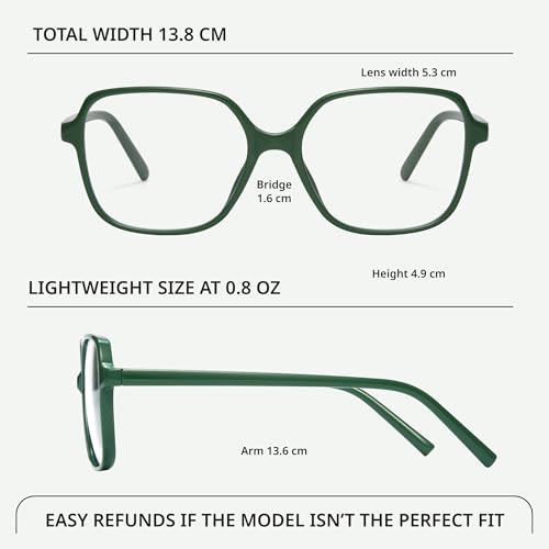 Image of miyya Blue Light Blocking Glasses for Women, Blue Light Glasses for Women Oversized Fashion Glasses