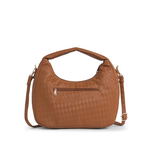 Image of Caprese Maddy Medium Hobo Bag for Women with Adjustable & Detachable Strap | Stylish Textured Handbag for Everyday Use | Perfect for Casual Outings, Work, Travel, and Special Events