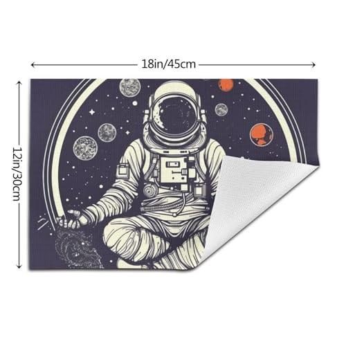 Set de table vinyle résistant chaleur tapis table lavable cuisine salle à manger astronaute