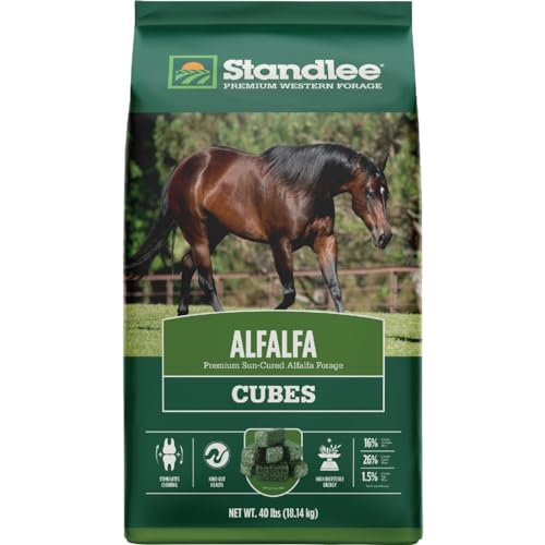 Standlee Alfalfa Cubes para caballos, 40 lbs