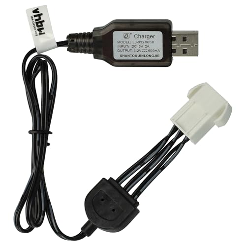 vhbw Chargeur USB Compatible avec GPToys S912, S911 Batterie de modélisme RC avec Connexion SM-6P - 50 cm 9,6 V