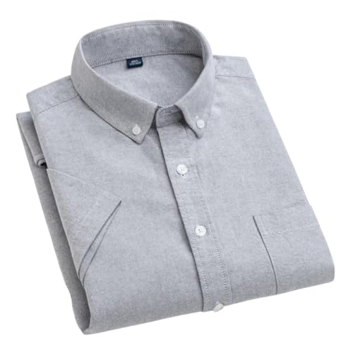 Chemise homme manches courtes sans plis et respirante en Oxford