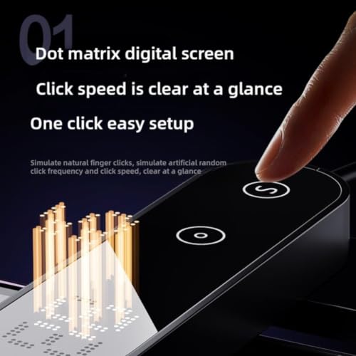 Clicker automático para smartphone con velocidad ajustable en blanco 7