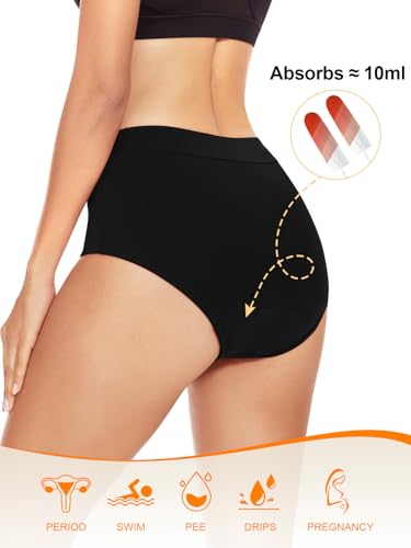 Image of OVRUNS Period Swimwear Bikini Menstrual Leakproof Swim Bottoms Waterproof for Teens Girls Women
