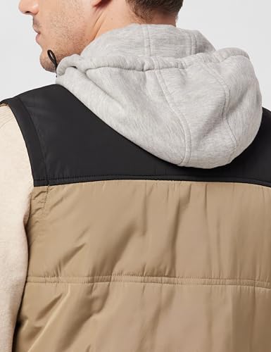 Image of Max Men Polyester Colorblocked Hooded Standard Length Puffer Jacket