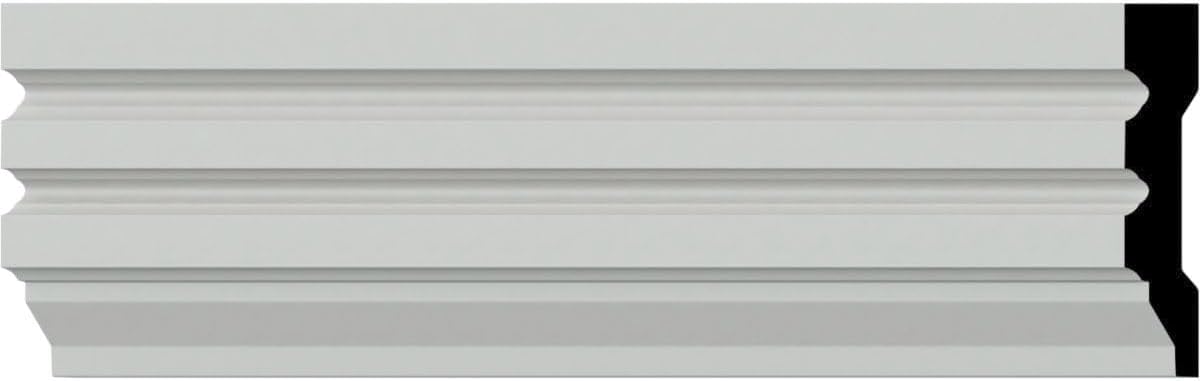 Ekena Millwork CAS03X01HI Hillsborough Window & Door Casing, 3 1/8"H x 5/8"P x 94 1/2"L, Primed