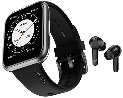 Image of Noise ColorFit Ultra Buzz Bluetooth Calling Smart Watch with 1.75 inch HD Display, 320x385 px Resolution & Buds Vs104 Bluetooth Truly Wireless in Ear Earbuds