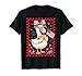Cute Goose USA Flag Red Bow Hotdog Floral Fourth July T-Shirt
