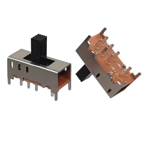 IDGTTLDF 10pc 3 gear 4 fixed pin 8 pin vertical power connector G6mm SS-23F10 (2PT3) Toggle switch