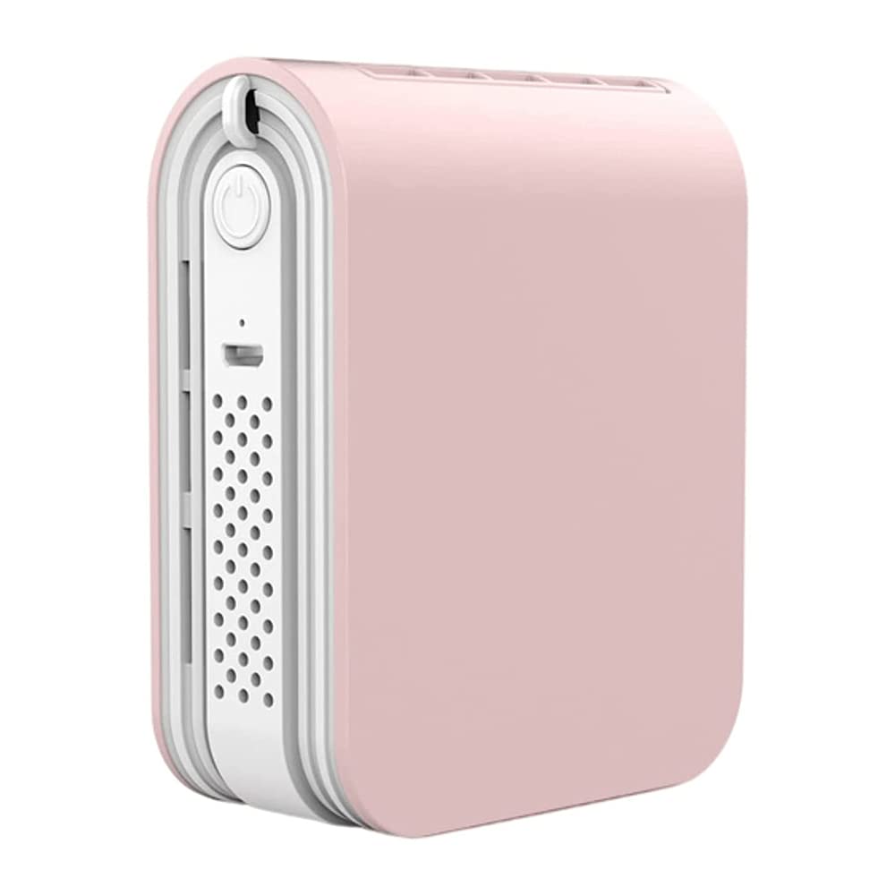 Ventola con Clip in Vita, Dispositivo di Raffreddamento dell'Aria Silenzioso Senza Foglie da scrivania, Ventola Portatile con orario di Lavoro di 12 Ore, Vento a 3 velocità, ventol