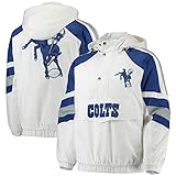 Starter Men's White/Gray Indianapolis Colts Thursday Night Lights Half-Snap Hoodie Jacket