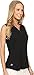 adidas Golf Women's Mesh Printed Sleeveless Polo Shirt, Black, Medium