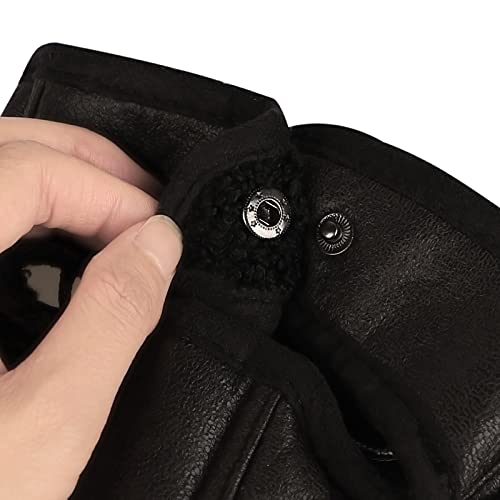ITODA Mütze Hund Trappermütze Winter Hundemütze mit Ohrlöchern Fliegermütze Haustier Wintermütze Verstellbar Hundecap PU Leder Hundehut Warm Windschutz Haustiermütze Outdoor Fellmütze Welpen Katze