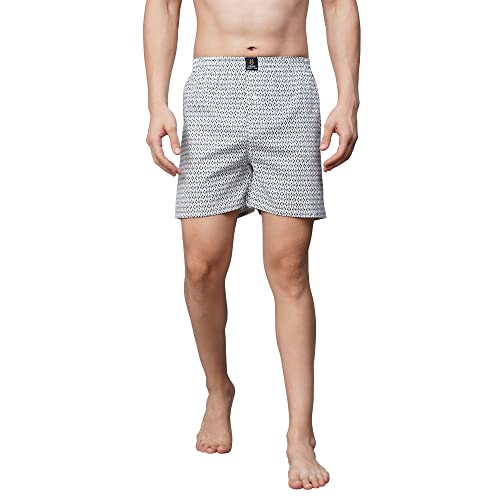 Image of Urban Scottish Ultra-Comfortable Men's Boxer Pants (Pack of 2), 100% Cotton With Stylish Print, Soft & Stretchy Elastic Waist Band, Dynamic Movement & Hardwearing Stitching, Breathable Gentle Snug Fit