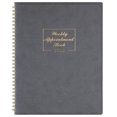 2022 Weekly Appointment Book & Planner - 2022 Daily Hourly Planner 8.4 x 10.6 , Jan 2022- Dec 2022, 15-Minute Interval, Flexible Soft Cover, Twin-Wire Binding, Perfect for Your Life