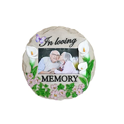 Spoontiques - Garden Décor - In Loving Memory Stepping Stone - Decorative Stone for Garden