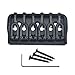 Dopro Black 6 String Guitar Fixed Bridge Guitar Hardtail Replacement Bridge for Electric Guitars