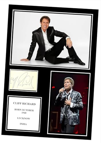 STUNNING QUALITY CLIFF RICHARD SIGNED/AUTOGRAPHED PHOTO