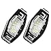 Partsam 2PCS 6000K White License Plate Light Assembly 12V 18-SMD LED Lamp Bulbs