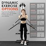 GMWD Cable Machine Home Gym, Wall Mounted Cable Machine with Dual Swivel Arms and 22 Adjustable Positions, All-in-One Cable Crossover Machine for Home Gym, Black - Image 4