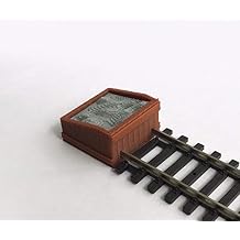 Outland Models Railway Layout Track Buffer/Stop x2 Wood Style HO Scale 187