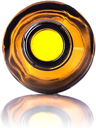 Amber Glass Bottles with Eye Droppers (2 oz, 2 pk) For Essential Oils, Colognes & Perfumes, Blank Labels Included
