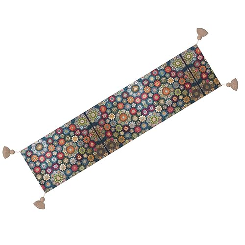 Chemin de table rustique fleur bohème, l'idée cadeau idéale pour Noël