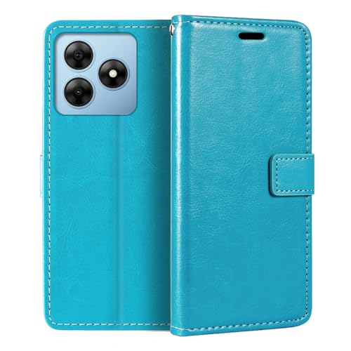 Custodia Portafoglio pelle PU Compatibile con Blackview Wave 8 Cover con Chiusura Magnetica Tasche per Carte e Funzione Stand Azzurro chiaro