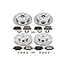 PowerStop Front and Rear Brake Kit For Scion tC 2005-10 - Disc Rotors & Ceramic Brake Pads Replacement, KOE2315