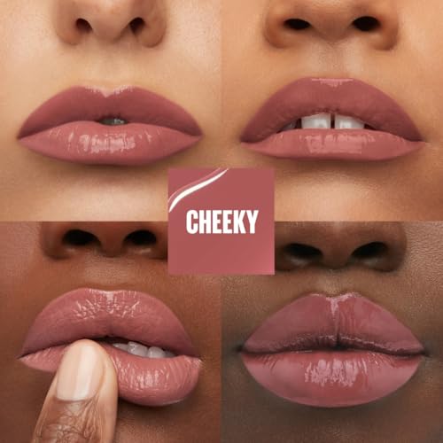 Miniatura 3 de Maybelline New York Superstay Vinyl Ink, Pintalabios Efecto Vinilo, Vinilo Fijo, Larga Duración, Tono 35 Cheeky