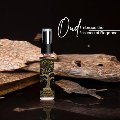 Image of Vokka Pocket Perfume Oud 8ml | Unisex Luxury Long Lasting Smokey Perfume for Men & Women | Woody Pleasant Scent Eau De Parfum | EDP Fragrance for Gift | Notes: Tobacco Sandalwood Agarwood