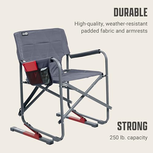 Coleman Pro Rocker Chair, Easy & Fast Folding, 250lb Capacity, Mussel - image 3