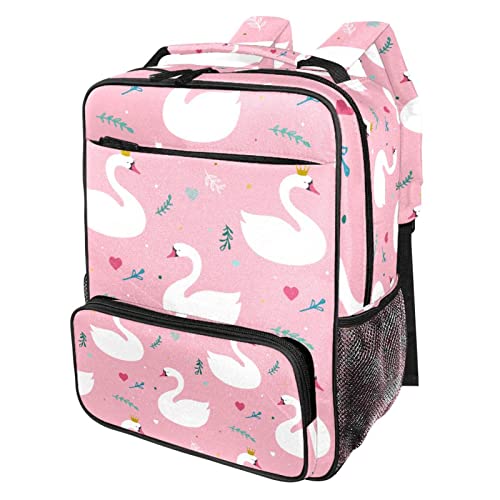 Sac à dos école cygne rose : ajustement parfait contre le mal de dos enfant