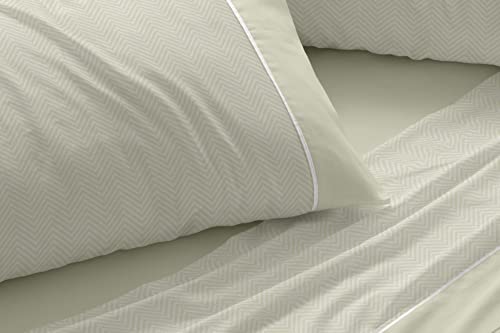 Draps en coton doux lit 150 160 parure de lit matcha - 3