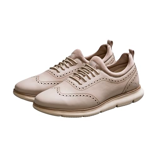 Image of Neeman's Crossover Brogues Stylish Shoes for Men | Oxford Lace-Up Semi Formal Mens Footwear | Casual Comfortable Shoe for Office Wear