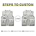 Generic Custom Your Logo Mens Outdoor Work Vest for Fishing Lightweight Sleeveless with Multi Pocket Photography Teamwork, Large, Black