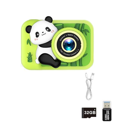 Cámara de impresión instantánea para niños, cámara Digital HD para Grabar Fotos y Videos con Tarjeta de 32 GB y Pantalla de 2.0 Pulgadas Ideal para cumpleaños yniñas,Green-TLR