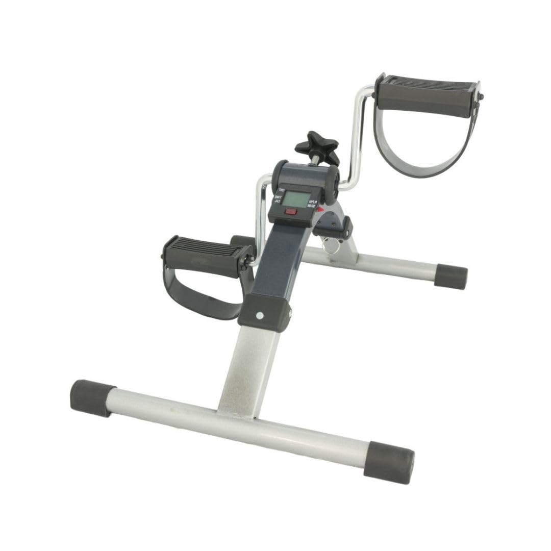 Pedalier de Ejercicio Digital para Piernas y Brazos, Rehabilitación y Fitness en Casa, Pantalla LCD, Resistencia Ajustable, Mini Bicicleta Estática
