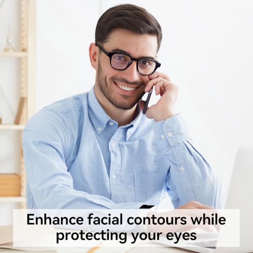 Image of Dollger Blue Light Glasses for Women Men Computer Glasses Square Blue Light Blocking Glasses