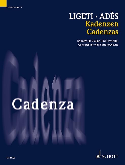 Cadenzas: Concerto for violin and orchestra. Vol. 11. violin. Edition séparée.      Sheet music – January 1, 2000