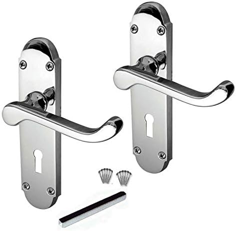 Bathroom Door Handle Victorian Style Internal Door Handles - Zinc - Foto 3