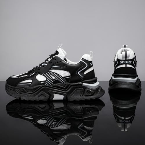 Mens Breathable Walking Shoes Gym Sneakers Fashion Running Shoes Laceup Casual Comfort for Work Tennis Sports4