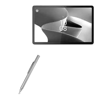 BoxWave Stylus Pen Compatible with Lenovo Tab P11 Pro (2nd Gen) - FineTouch Capacitive Stylus, Super Precise Stylus Pen - Metallic Silver