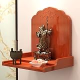 Mensola da altare Buddha, santuario in legno da parete per decorazione domestica, tavolo salvaspazio, armadio a nicchia in stile cinese per Guan Gong, dio della ricchezza
