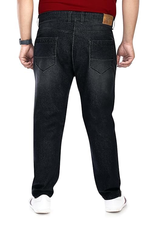 Image of Pluss Tribe - Plus Size Jeans for Men - Denim Jeans - Ideal for Casual, Office Available Sizes : 40 to 52