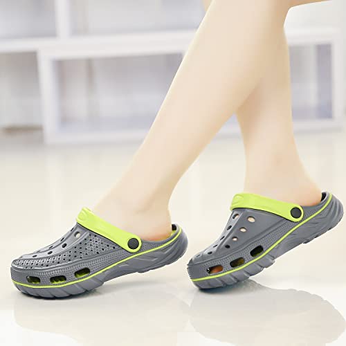Image of ChayChax Men's and Women's Arch Support Clogs Garden Shoes Slip-on Outdoor Beach Water Sandals with Removable Cushion Footbed