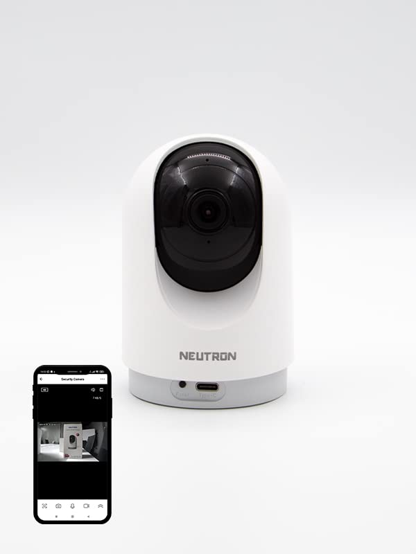 NEUTRON 360° Derece Dönebilen 3 Mp Kızılötesi Gece Görüşlü Ip Wifi Ev Güvenlik Kamerası Hd 1080p NTL-IP05-3MP